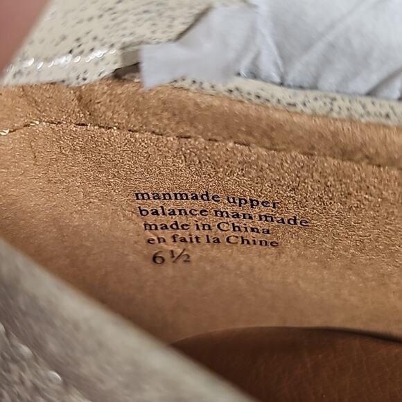 BC Footwear Metallic Have A Heart Ankle Strap Flats Womens Size 6.5 NEW - Picture 12 of 12